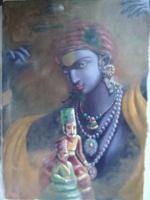 Painting - Kathputli - Oil On Canvas